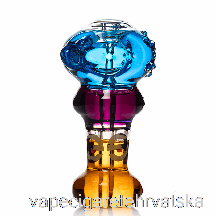 Vape Hrvatska Cheech Glass Triple Freezable Spoon Hand Lula Plava / Ljubičasta / Narančasta